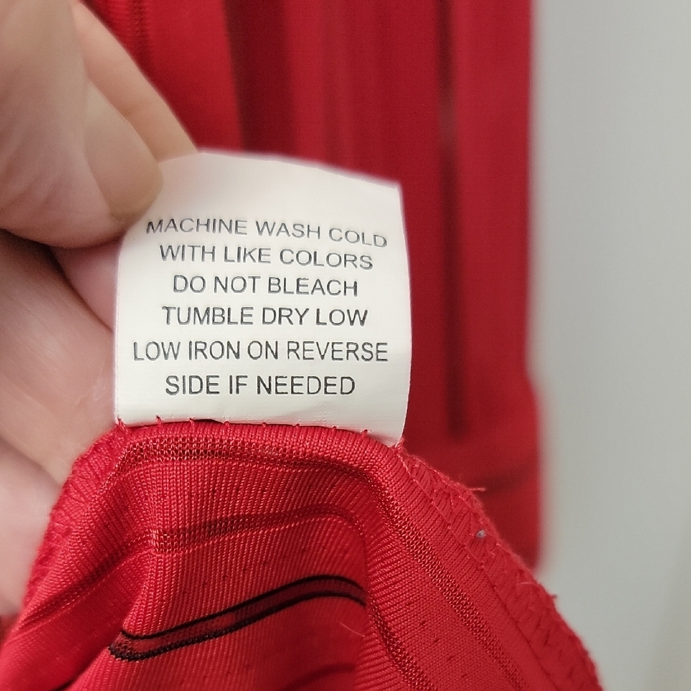 Notations Vibrant Red Top with Stripes - Picture 12 of 12